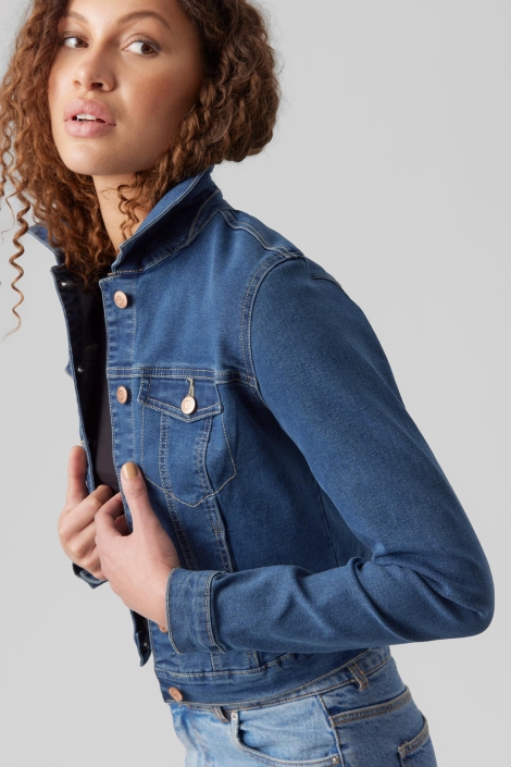 Vero Moda vmluna ls slim dnm jacket mix ga no